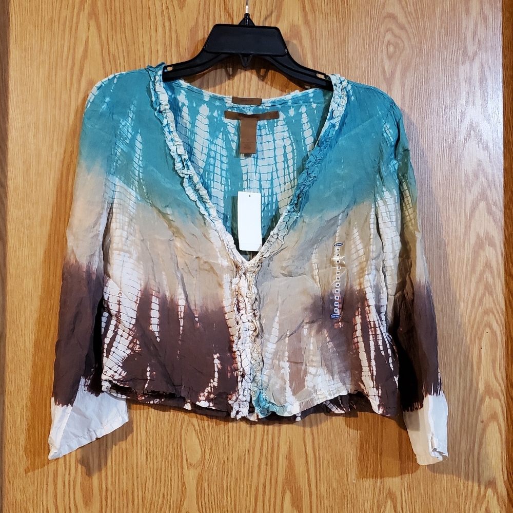 NWT Old Navy perfect fit cropped silk top